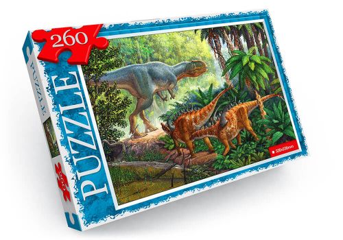 Пазлы "Динозавры", 260 эл фото