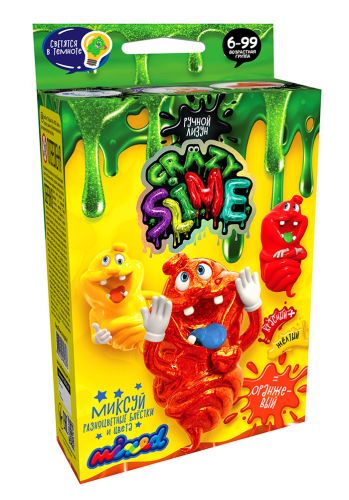 Набір для дослідів "Crazy Slime - Лизун своїми руками" (помаранчевий) фото