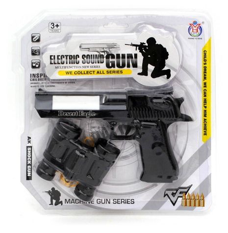 Полицейский набор "Machine Gun Series.  Пистолет и бинокль" (звук, свет) фото