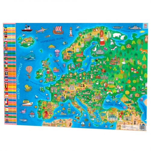 Карта Европы, А1 фото