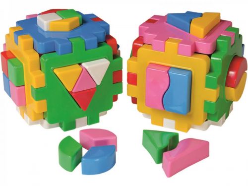 Куб сортер "Розумний малюк.  Логіка-комбі" (2 шт) фото
