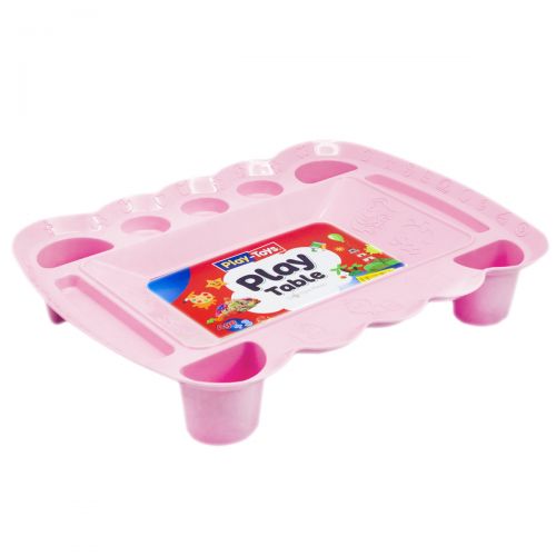 Ігровий столик для піску і пластиліну (рожевий) фото