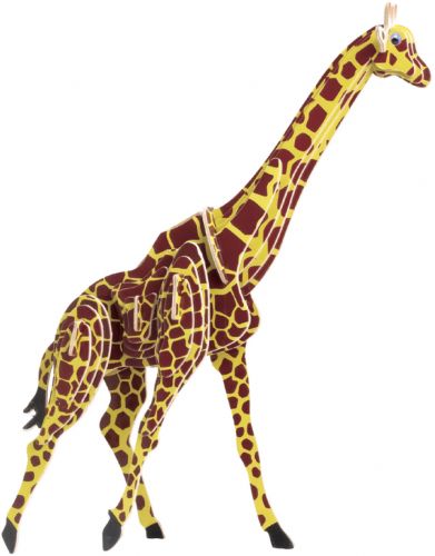 Дерев'яний конструктор "Жираф" (кольоровий) фото