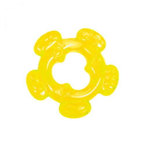 Прорізувач для зубів, з водою "Фігура" (жовтий) фото