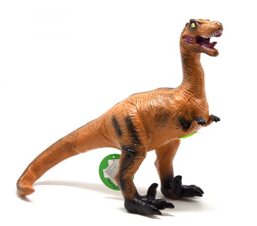 Динозавр резиновый "Велоцираптор", большой, со звуком фото