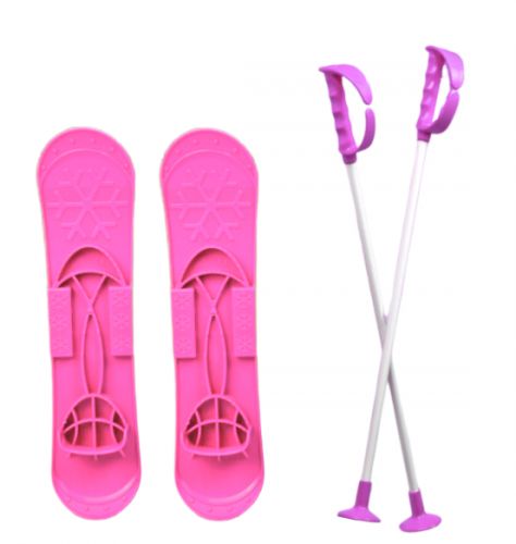 Детские лыжи "SKI BIG FOOT" (розовые) фото