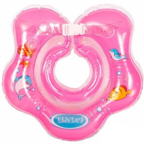 Круг для купания младенцев (розовый) фото
