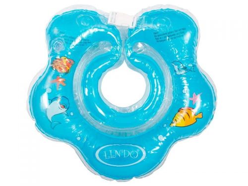 Круг для купания младенцев (синий) фото