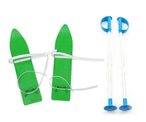 Лыжи детские "KIDS SKI", 40 см (зеленые) фото