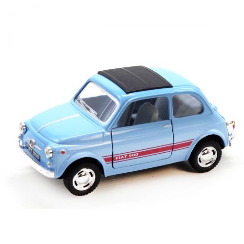 Машинка KINSMART Fiat 500 (голубая) фото