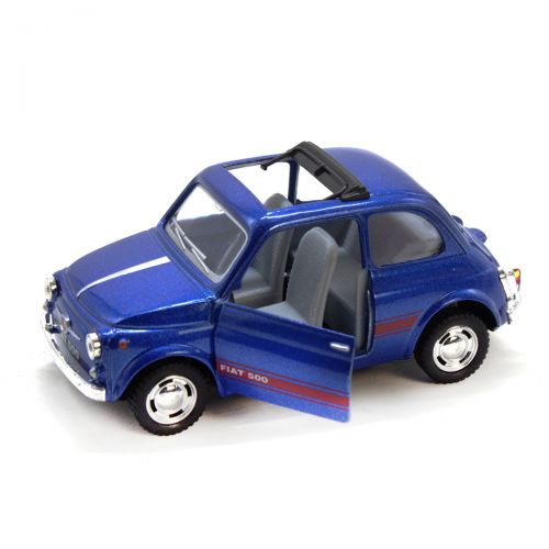 Машинка KINSMART Fiat 500 (синій) фото