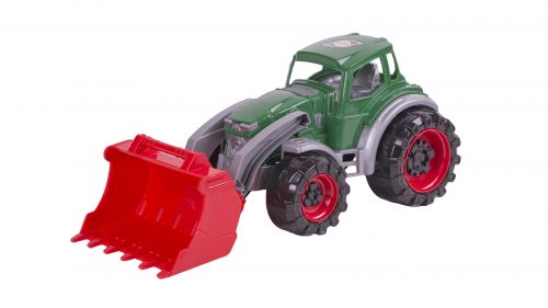 Трактор погрузчик (зеленый) фото