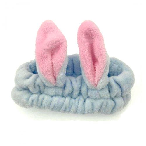 Плюшева пов'язка "Зайка" (блакитний)  мініатюра фото 1