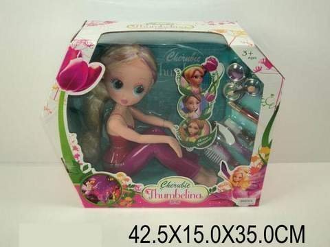 Лялька "Thumbelina", 2 види, з аксесс.  в кор.  42х15х35 / 12-2 / фото