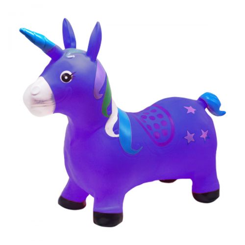 Прыгун резиновый "Единорог" (фиолетовый) фото