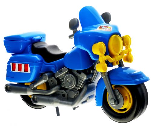 Мотоцикл полицейский "Харлей" (синий) фото