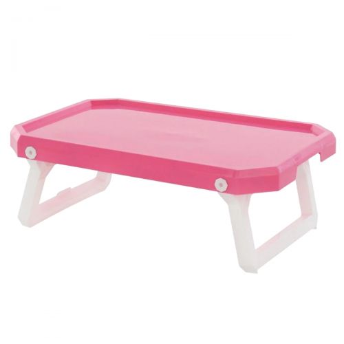 Піднос-столик для дитячого посуду (рожевий) фото