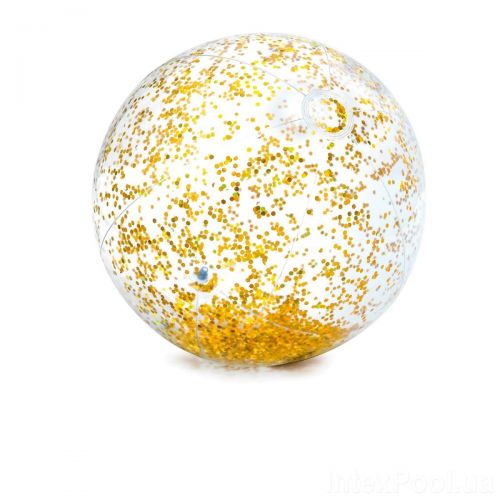 Пляжний м'ячик "Glitter" (золотистий) фото