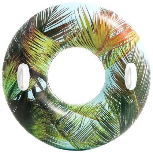 Надувной круг Цветочный, пальма фото