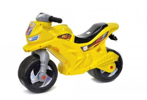 [501_Л] Мотоцикл беговел 2-х колісний лимонний фото