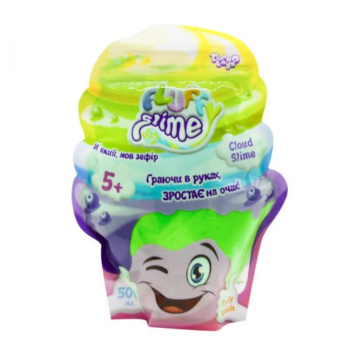 Слайм  Fluffy Slime укр 500 г зеленый фото