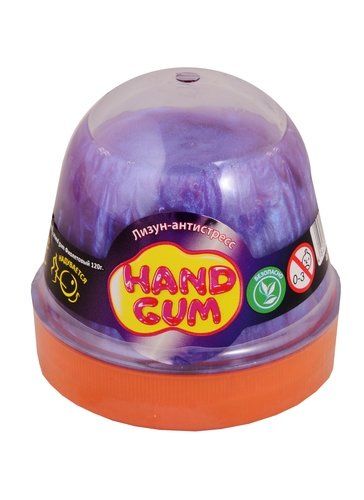 Лизун-антистрес "Hand gum" 120 г фіолетовий фото