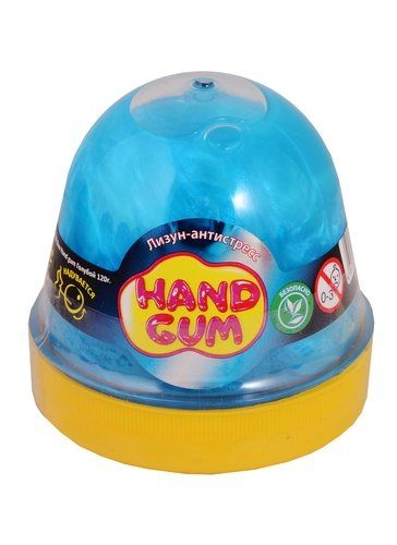 Лизун-антистрес "Hand gum" 120 г блакитний фото