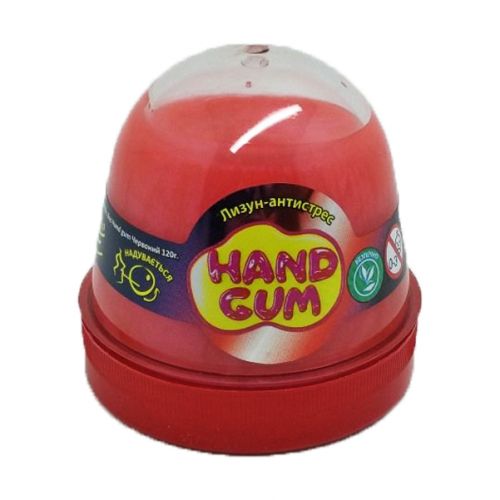 Лизун-антистрес "Hand gum" 120 г червоний фото