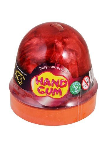 Лизун-антистрес "Hand gum" 120 г бордовий фото