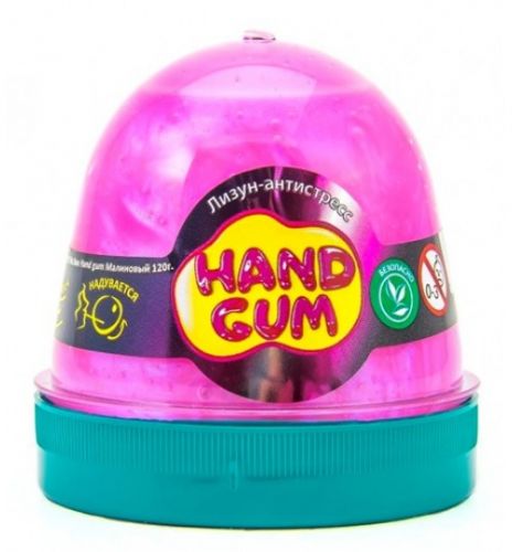 Лизун-антистрес "Hand gum" 120 г малиновий фото