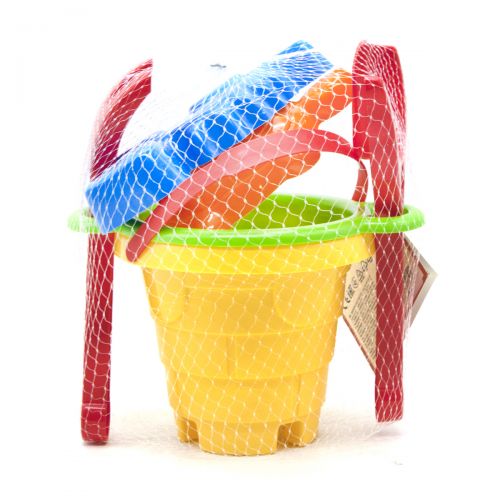 Пісочний набір "Вежа" жовтий  мініатюра фото 1