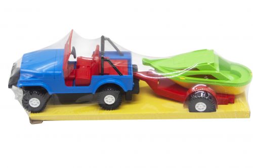 Машина "Wrangler" з катером картинка Машина "Wrangler" з катером фото