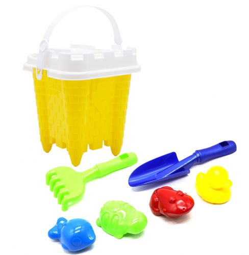 Дитячий пісочний набір "Вежа" жовтий  мініатюра фото 1