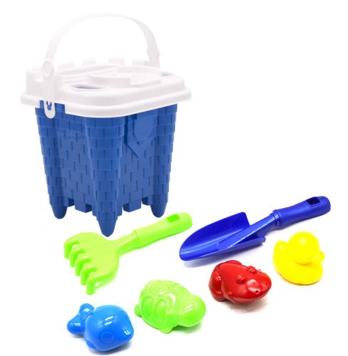 Дитячий пісочний набір "Вежа" синій  мініатюра фото 1