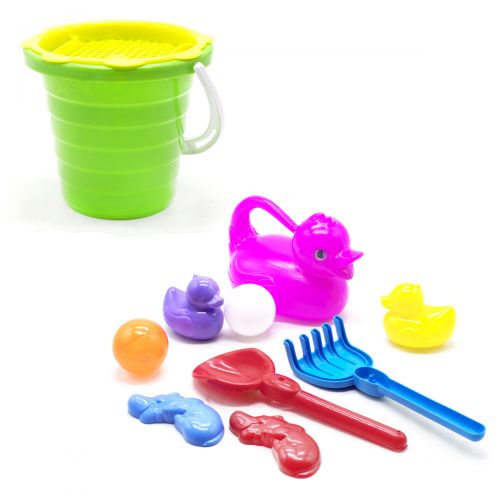 Пісочний набір з лійкою салатовий  мініатюра фото 1