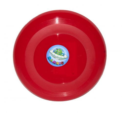 Літаюча тарілка, фрісбі (червона) фото