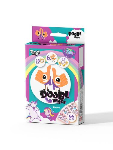 Настольная игра "Doobl image mini: Unicorn" укр фото