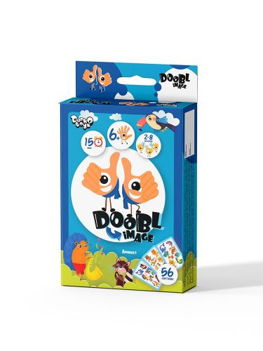 Настільна гра "Doobl image mini: Animals" рус фото