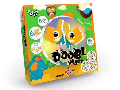 Настільна гра "Doobl image: Animals" укр фото