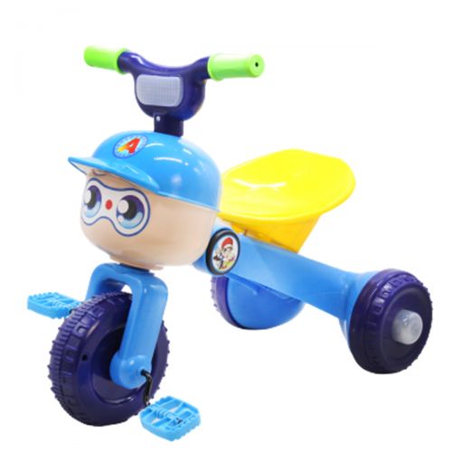 Велосипед триколісний "Чоловічок", синій фото