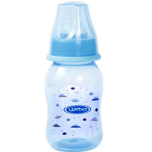 Бутылочка для кормления, 125 мл, 0 месяцев, синий фото
