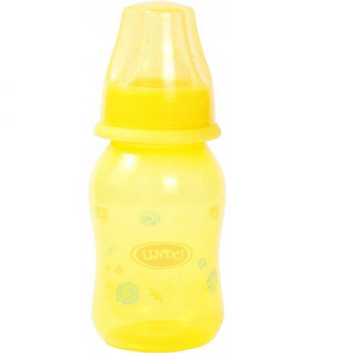 Бутылочка для кормления, 125 мл, 0 месяцев, желтый фото