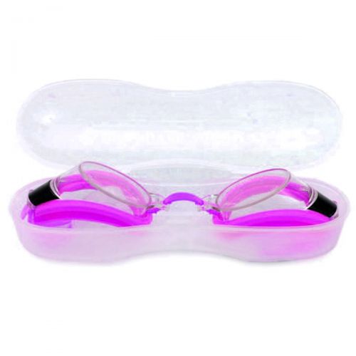 Очки для плавания в футляре, розовый фото