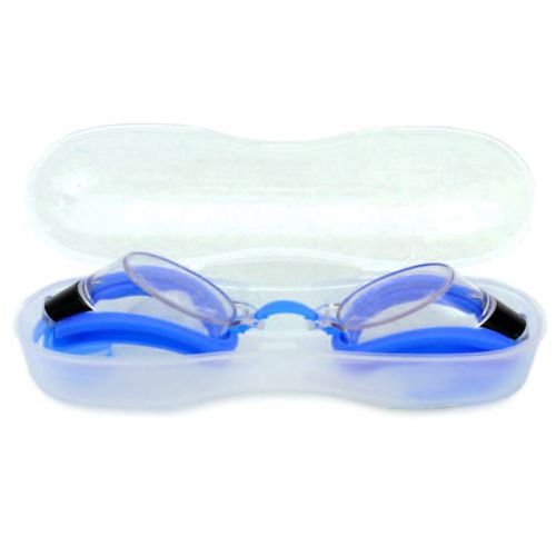 Очки для плавания в футляре, синий фото
