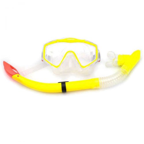 Маска и трубка Mask and Snorkel, желтый фото