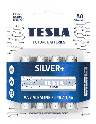 Первинні елементи та Первинні батареї TESLA BATTERIES AA SILVER + (LR06 / BLISTER FOIL 4 шт. ) фото