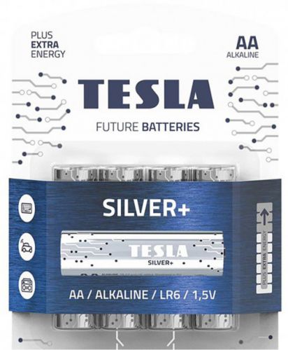Батарейки TESLA AA SILVER + (LR06), 4 штуки фото