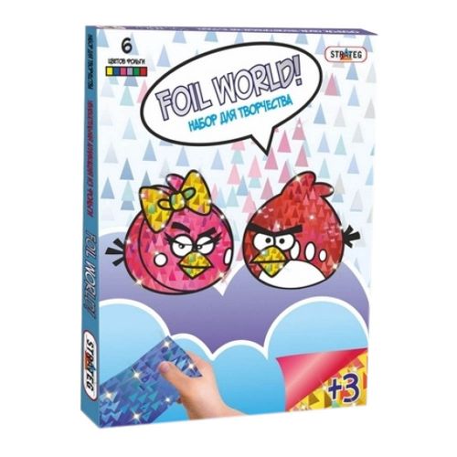 Картина з фольги "Angry Birds" фото