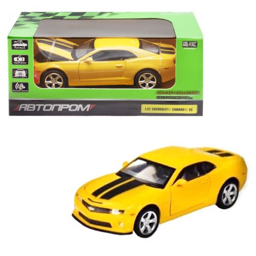 Машинка "Chevrolet Camaro SS" з серії "Автопром", жовтий фото