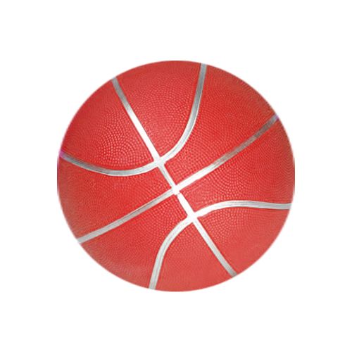 Мяч баскетбольный красный, размер 7 фото